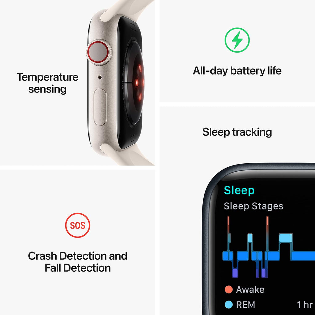 Apple Watch Series 8 [GPS + Cellular, 45mm] - Graphite Stainless Steel with Graphite Milanese Loop, One Size (Renewed)
