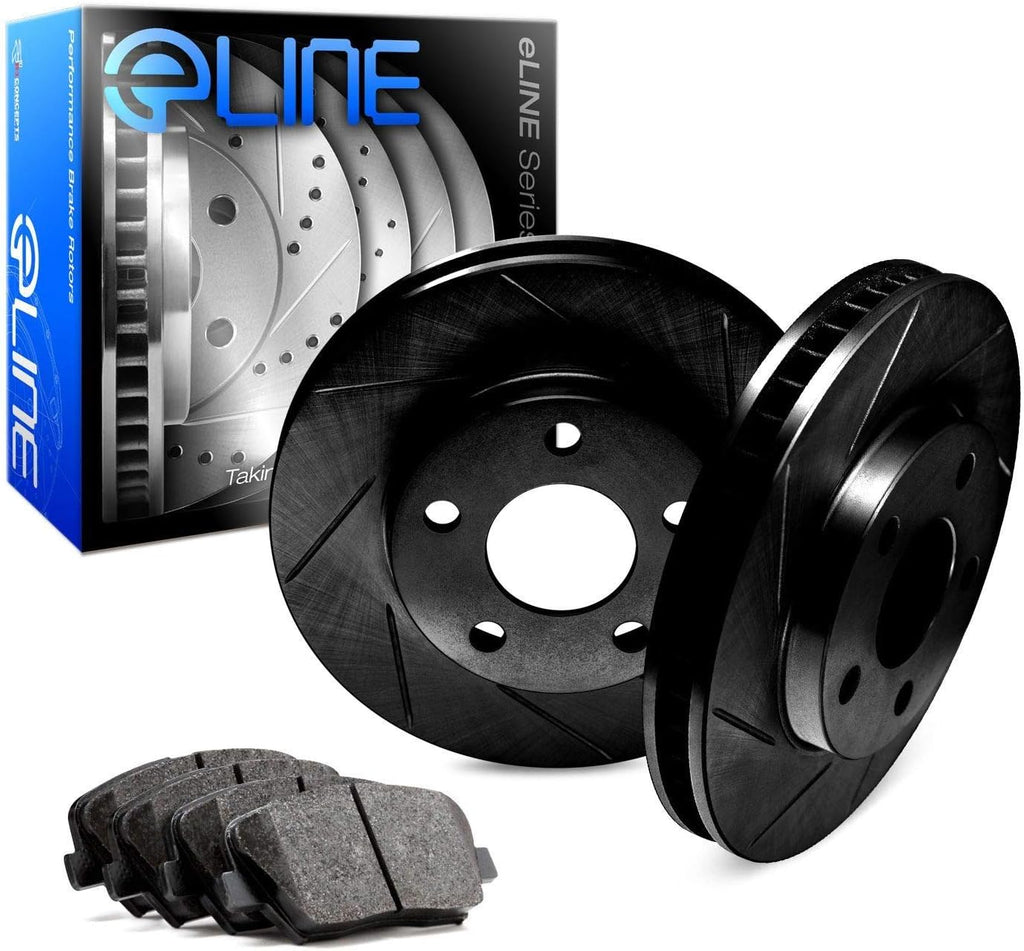 R1 Concepts Front Brakes and Rotors| Automotive Replacement Brake Kits| Front Semi-Metallic Brake Pads and Rotors Kit| Fits 2007 Acura CSX, 2002-2006 Acura RSX, 2006-2011 Honda Civic