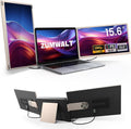 15.6' Laptop Screen Extender, 1080P FHD Laptop Monitor Extender, 235° Rotating Detachable Dual Monitor, Plug & Play Triple Screen for 13'-17.3' Laptops, Compatible with Mac/Windows/Android & Dex