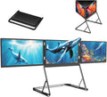 15.6in Triple Screen Extension for Laptop, Full HD 1080p Display, FHD Portable Tri-Fold Monitor, Compatible