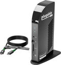 Plugable Docking Station Bundle – 13-in-1 USB-C Triple Display Dock + High-Performance USB-C Cable, 100W Host Charging, 3 HDMI, 4 USB, Ethernet, SD - for Mac, Windows, Chrome