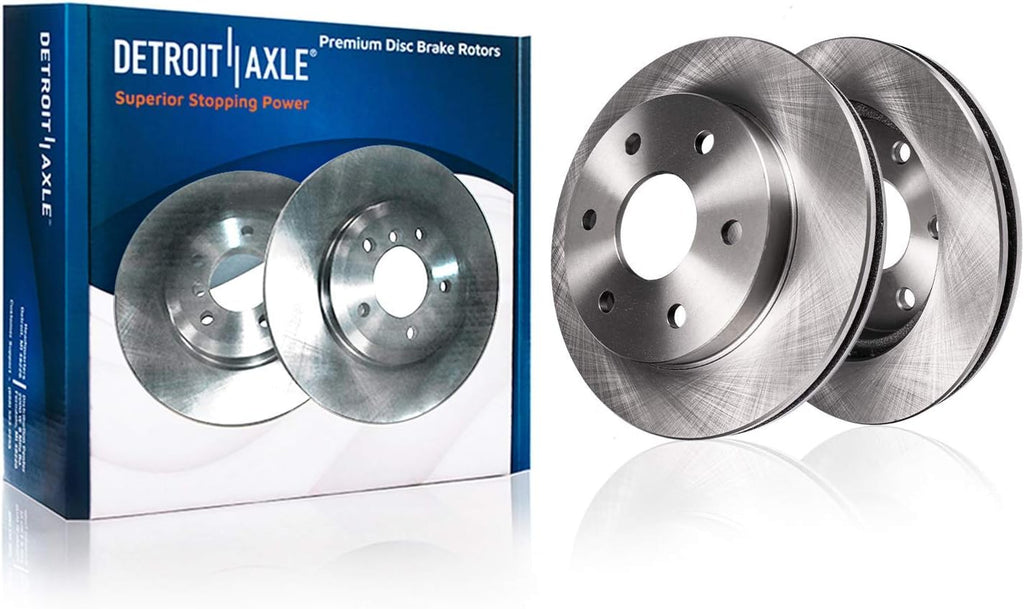 Detroit Axle - Brake Kit for 2010 2011 Ford F-150 Brakes Rotors Ceramic Brake Pads Front and Rear Replacement 6 Lug