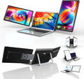 15.6' Laptop Screen Extender, FHD 1080P IPS Portable Triple Monitor for Laptops 13.3'-17.3', USB-C/HDMI Plug & Play, 120% sRGB Low Blue Light Detachable Monitor Extender for Windows/MacOS