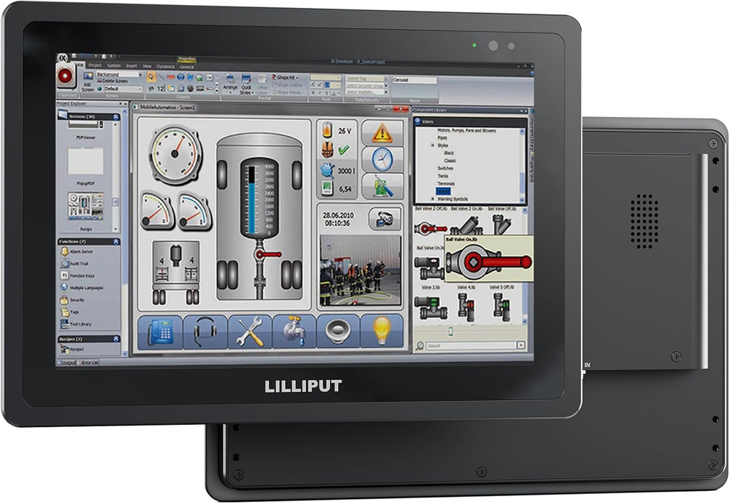 LILLIPUT Touch Screen Monitor, 10.1 Inches, 1500 Nits Brightness, Sullivan TK1019, Black (TK1019/T+VESA with VESA Stand)