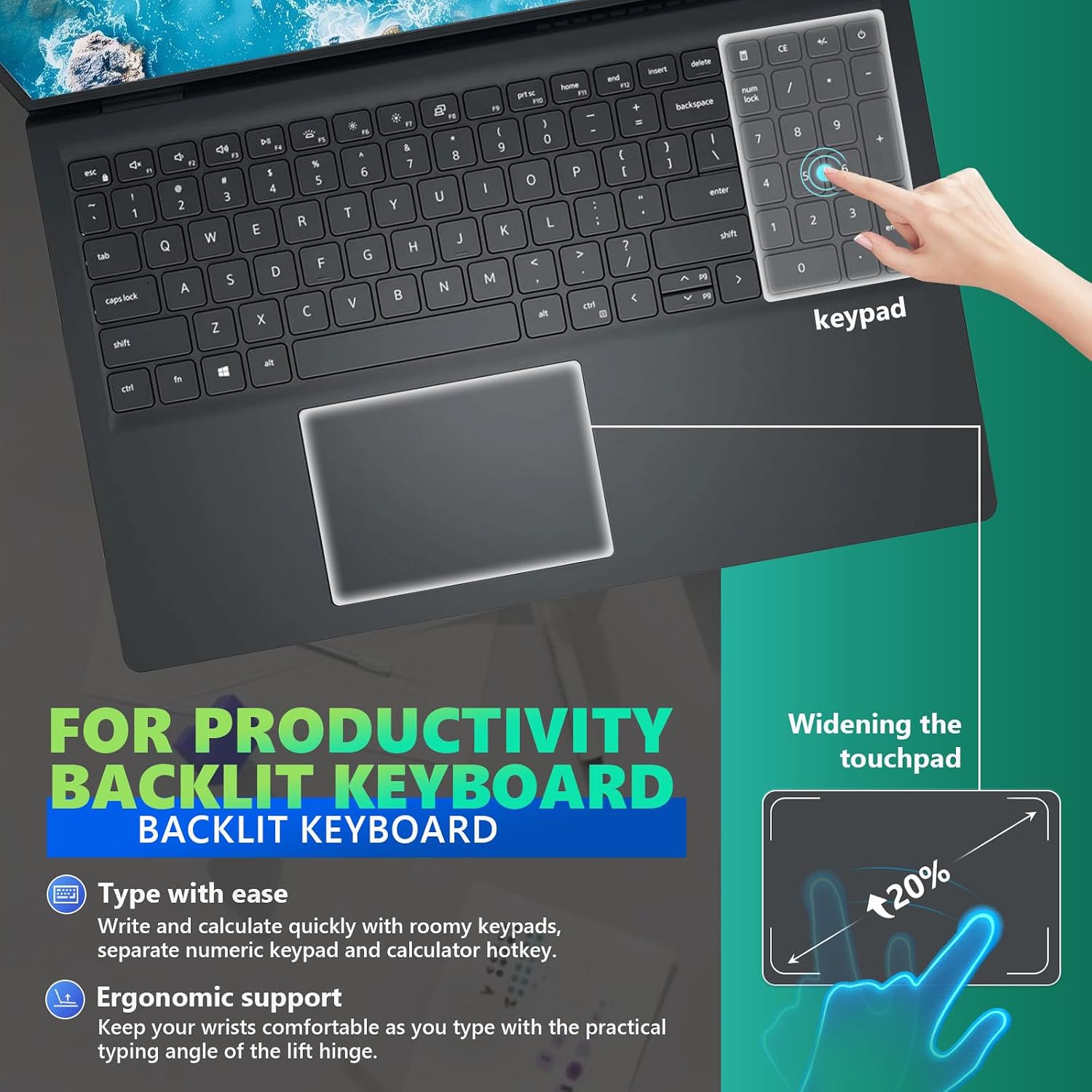 Dell 16 Touchscreen for Business Laptop Computer - Intel Core 7 150U (10 Core, Up to 5.4GHz), 32GB RAM, 1TB SSD, 16' FHD+ IPS 300nits Display, Backlit KB, Wi-Fi 6E, Win 11 Pro, Patented Redragon Kit