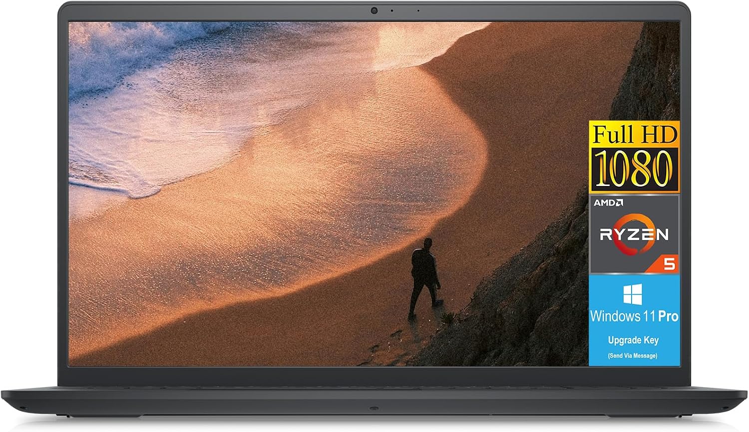 Dell 2024 Newest Inspiron 15 Laptop for Work&Study, 15.6' FHD 120Hz Display, AMD Ryzen 5-5500U(6-core), 32GB RAM, 1TB SSD, AMD Radeon Graphics, HD Webcam, Wi-Fi, Bluetooth, HDMI, Windows 11 Pro