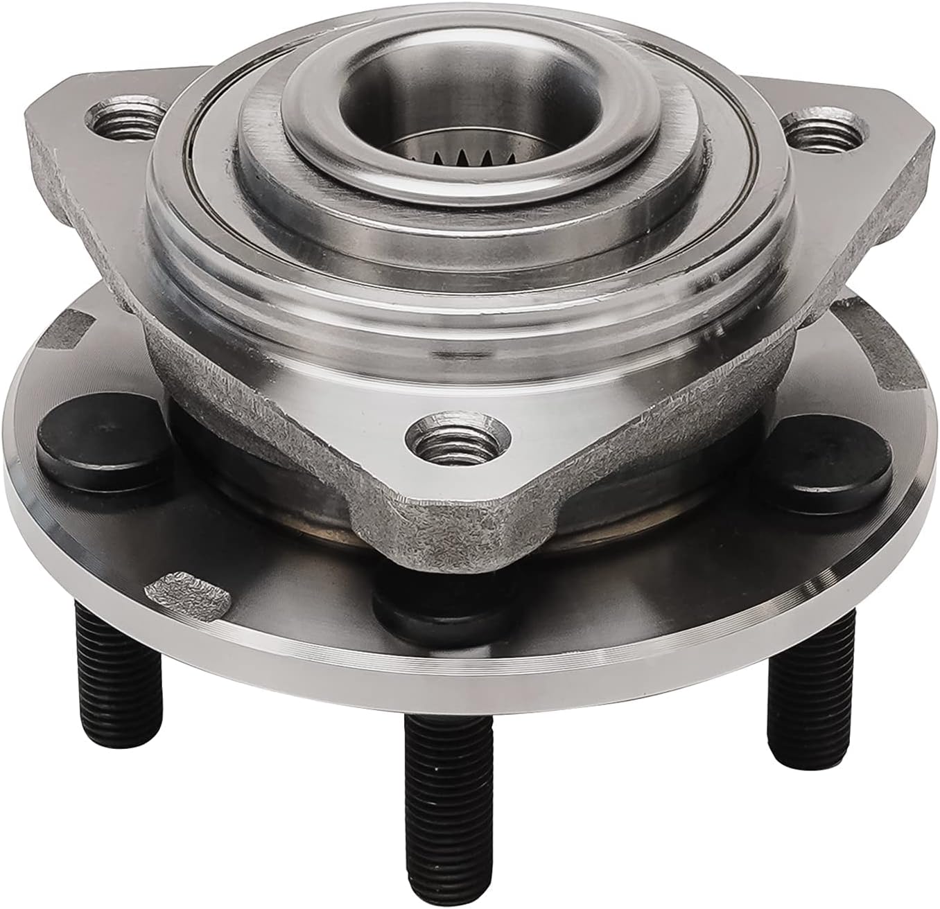 Detroit Axle - Front Brake Kit for 2001-2006 Dodge Stratus Chrysler Sebring [Sedan Convertible] Disc Brake Rotors Ceramic Brakes Pads Wheel Bearing Hubs Assembly 2002 2003 2004 2005 Replacement
