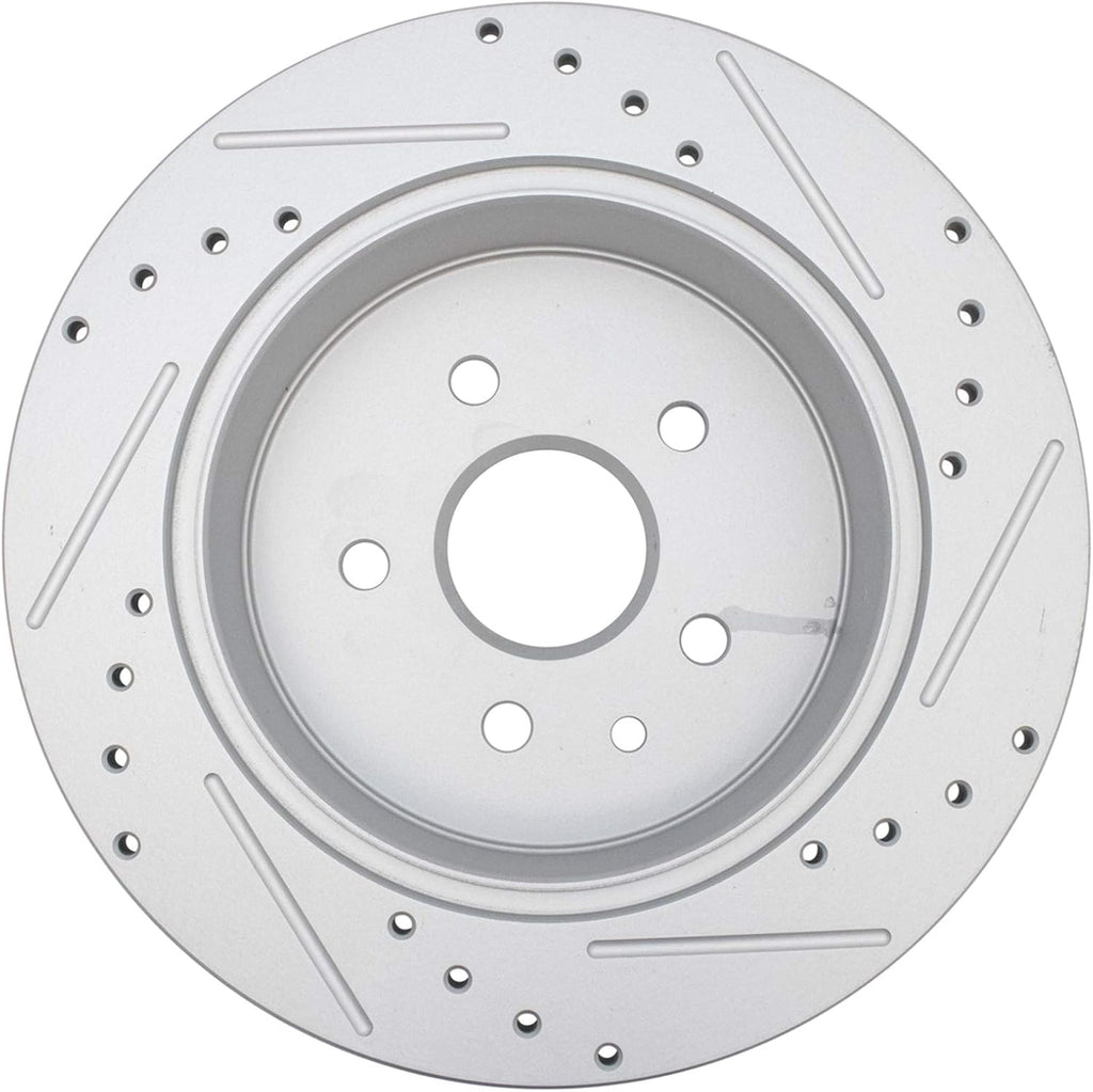 TRQ Performance Front and Rear Brake Rotor Set G Coated Drilled and Slotted Compatible with 1998-2005 Lexus GS300 1998-2000 GS400 2001-2005 GS430 2001-2005 IS300 2002-2010 SC430