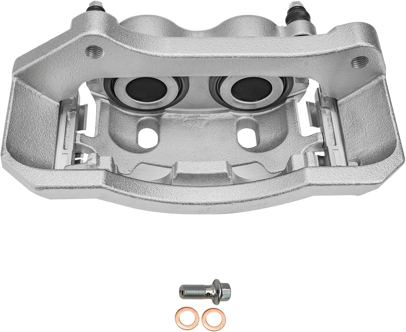 Detroit Axle - Front Brake Kit for 03-08 Dodge Ram 2500 3500, 13.91'' inch Disc Brake Rotors Brake Calipers Ceramic Brake Pads 2003 2004 2005 2006 2007 2008 Replacement