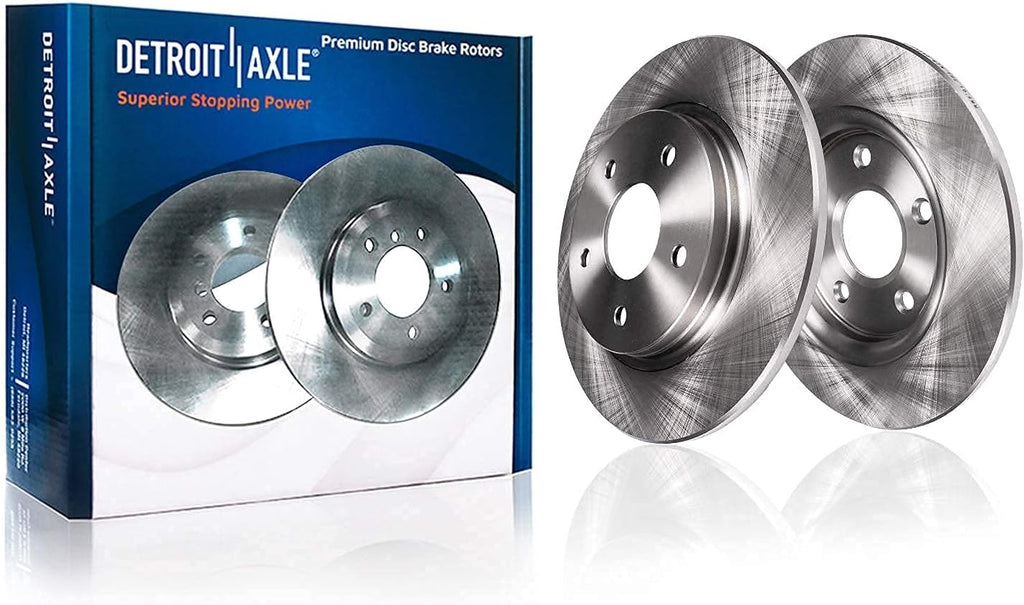 Detroit Axle - Brake Kit for 2007-2011 Toyota Camry 2008-2012 Avalon, 2007-2012 Lexus ES350 Disc Brake Rotors Ceramic Brakes Pads Replacement: 11.65' inch Front and 11.06' inch Rear Rotor