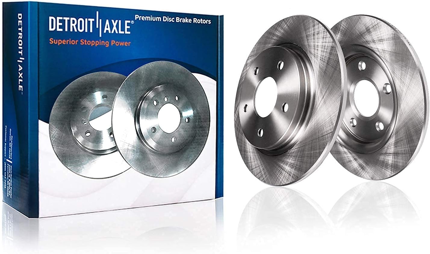 Detroit Axle - Brake Kit for 2007-2011 Toyota Camry 2008-2012 Avalon, 2007-2012 Lexus ES350 Disc Brake Rotors Ceramic Brakes Pads Replacement: 11.65' inch Front and 11.06' inch Rear Rotor