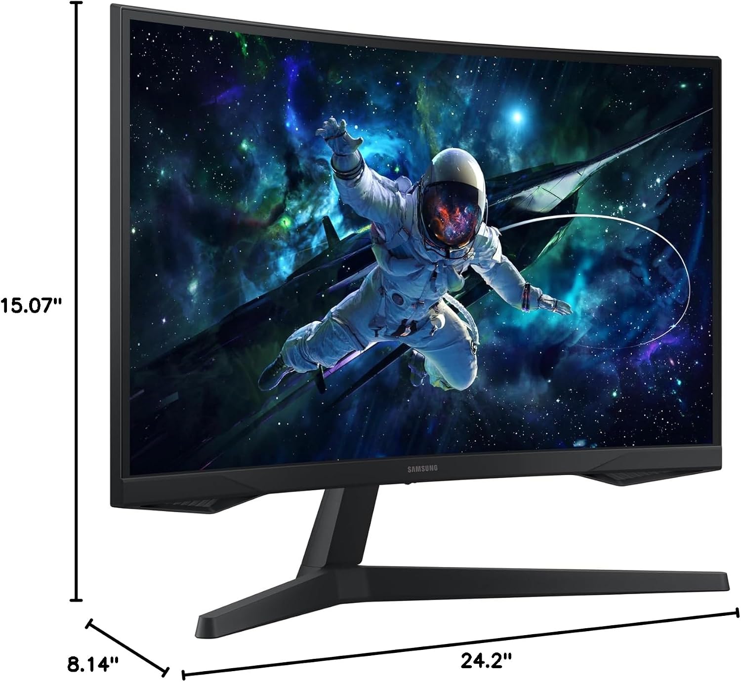 Samsung 27-in G55C Odyssey Curved Gaming Computer LED Monitor - LS27CG552ENXZA Bundle w 2 Year Assurance Add-On