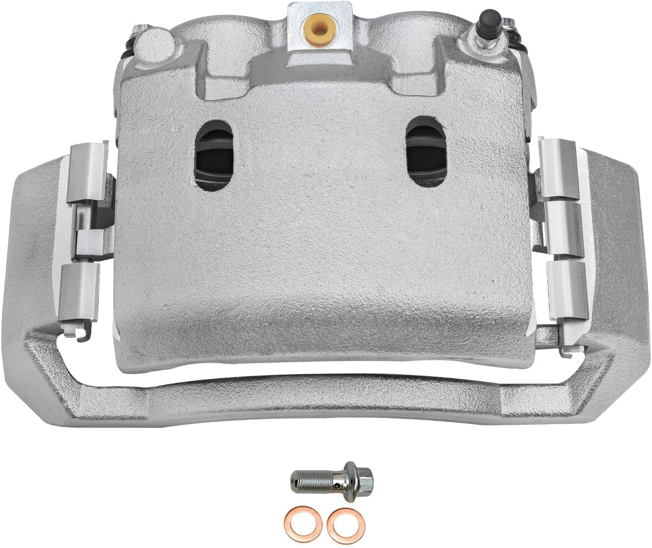 Detroit Axle - Front Brake Kit for 03-08 Dodge Ram 2500 3500, 13.91'' inch Disc Brake Rotors Brake Calipers Ceramic Brake Pads 2003 2004 2005 2006 2007 2008 Replacement