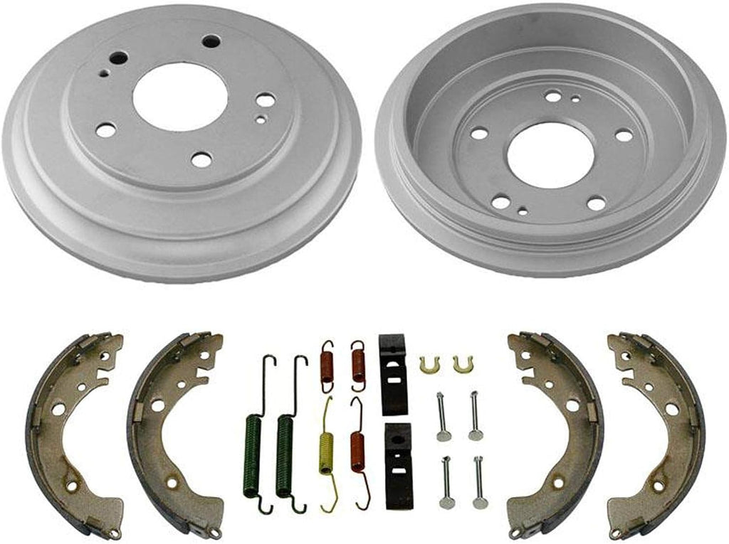 Rear Brake Drums Brake Shoes & Hardware Spring Kit Replacement Parts For Honda Civic 2006-2015