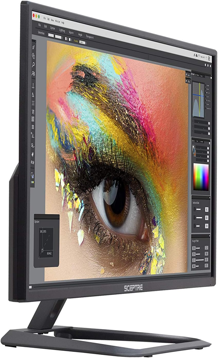 Sceptre IPS 27' 4K UHD LED Monitor DIsplayPort HDMI DVI Build-in Speakers, Frameless Machine Black 2025 (U279W-4000R series)
