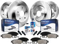 Detroit Axle - Brake Kit for 2008 2009 2010 Subaru Impreza 2.5i Brake Rotors and Ceramic Brakes Pads Replacement: 10.91' inch Front & 11.26' inch Rear Rotors