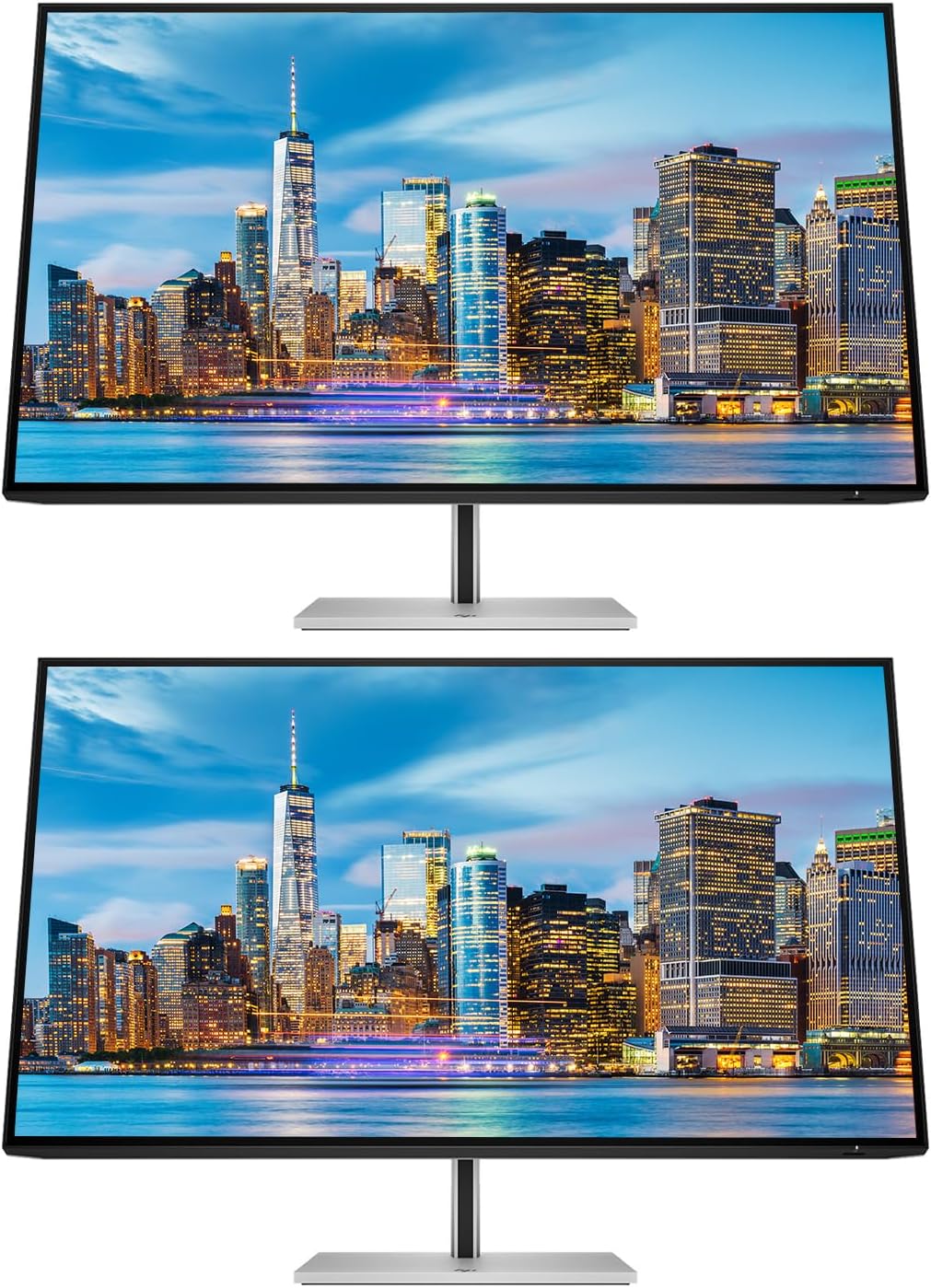 HP Series 7 Pro 32-inch 732pk 4K UHD (3840 x 2160) LCD IPS HDR Monitor, 2-Pack Bundle, Low Blue Light, Daisy Chain, Full Dock, HDMI, DisplayPort, USB Hub, Thunderbolt 4 USB-C, RJ-45