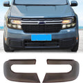 Aunginsy Car Front Headlight Trim Cover Compatible with Ford Maverick 2022-2024 Front Bumper Headlight Lamp Cover Driving Lights Shell Shade Smoked Black Frame Bezel Protector ABS Exterior Accessories