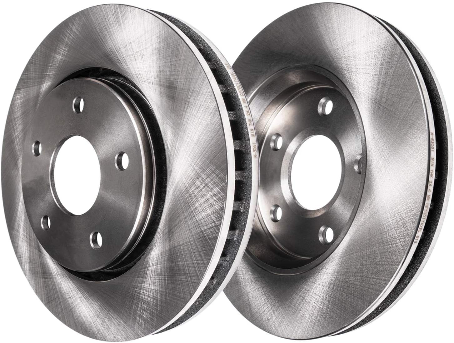 Detroit Axle - Brake Kit for 2.4L Pontiac Vibe Toyota Matrix Brake Rotors Ceramic Brakes Pads Front and Rear Replacement: 11.65' inch Front and 11.06' inch Rear Rotors