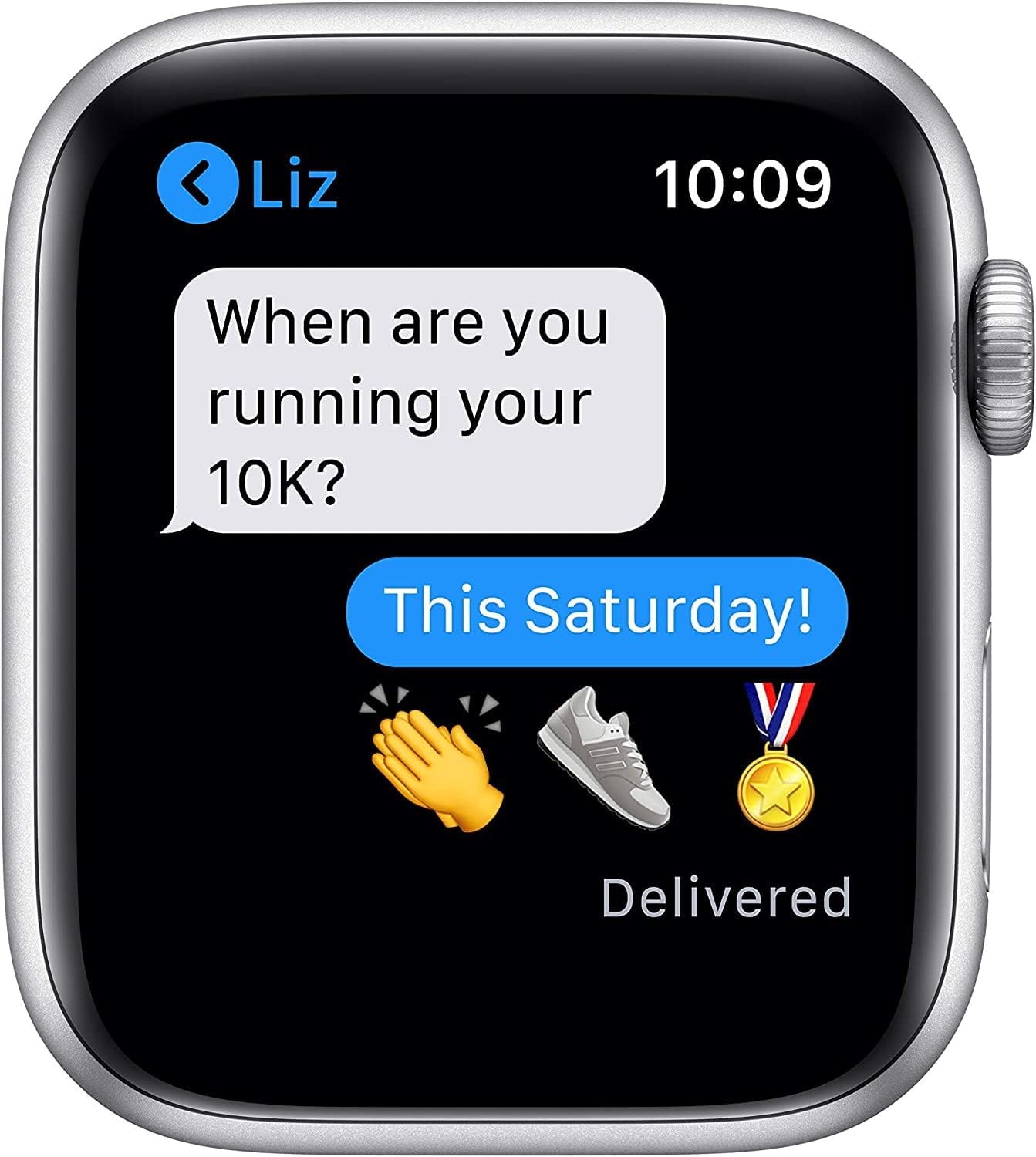 Apple Watch Series 6 (GPS + Cellular, 40mm) - Silver Aluminum Case with White Sport Band (Renewed Premium)