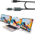 domyfan 14' Laptop Screen Extender with HUB/USB/HDMI Plug and Play for Windows, MacOS M1 M2 M3