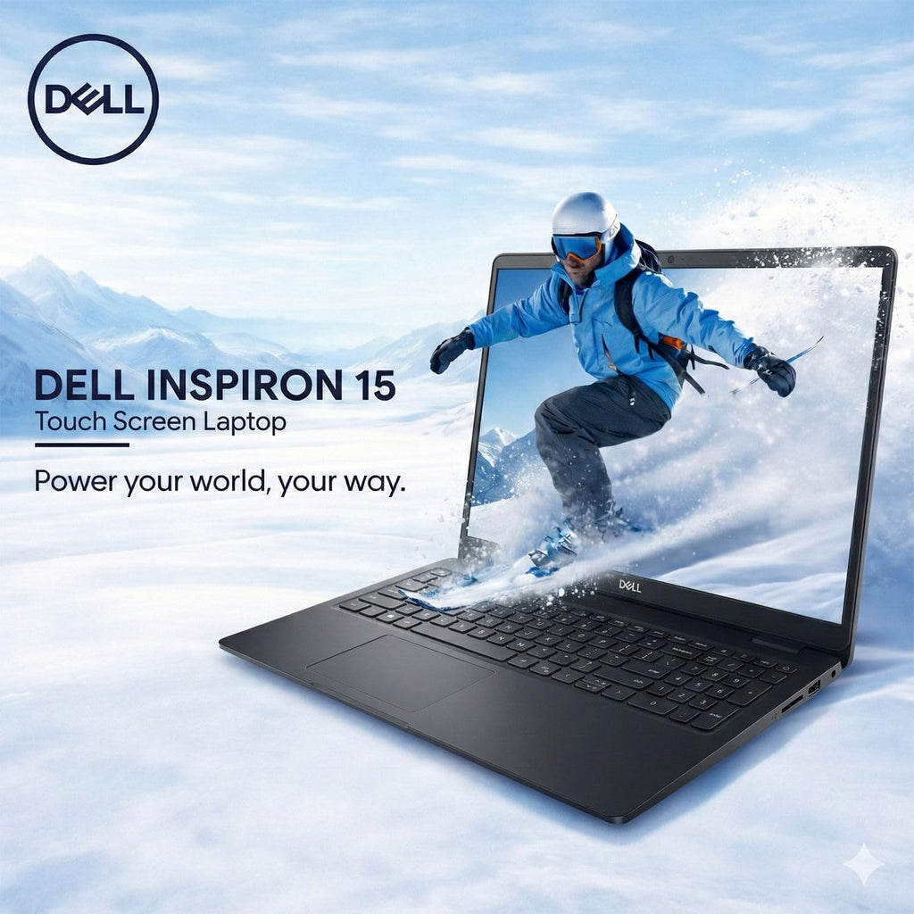 Dell Inspiron 15 Laptop, 15.6' FHD Touchscreen, Intel 10-Core i5-1334U, 12GB RAM, 256GB SSD + 512GB External, Wi-Fi 6, Copilot AI, Win 11 Home, Long Battery Life, WOWPC 3-in-1 Bundle