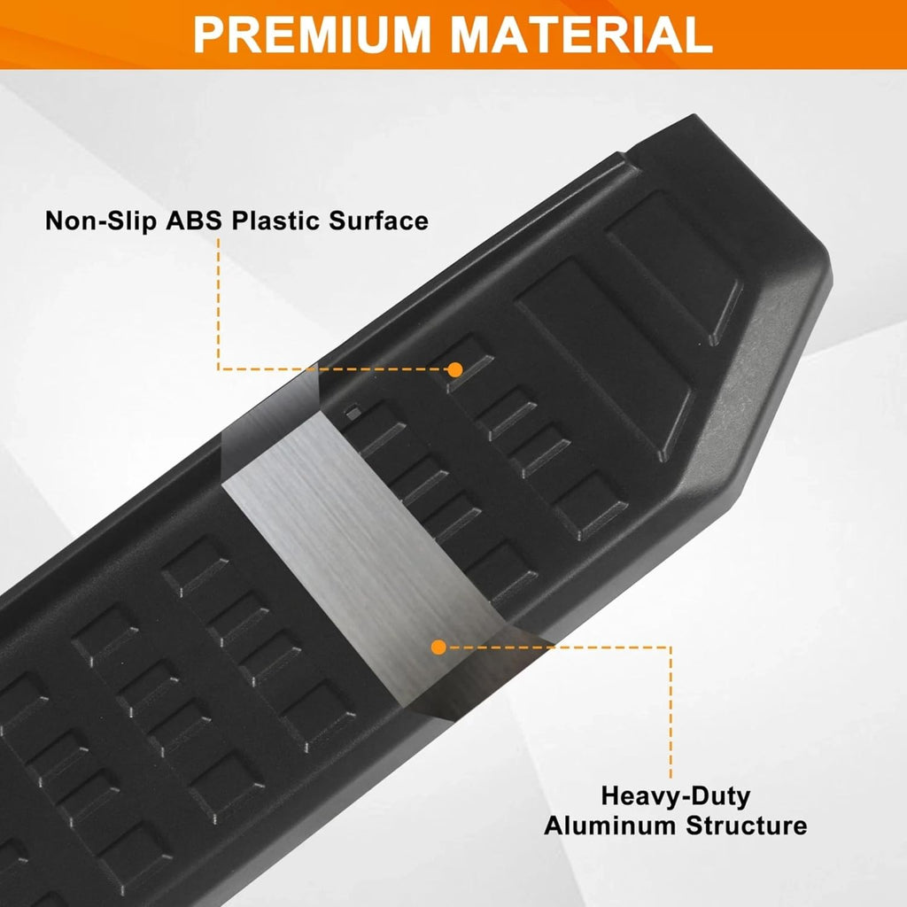 CHIESMA 4Runner Side Steps Running Boards Fit for Toyota 4Runner N500 Limited/Platinum/SR5/TRD/Trailhunter 2025 2026, Black Nerf Bars 2PC Body Kit Automotive Exterior Accessories