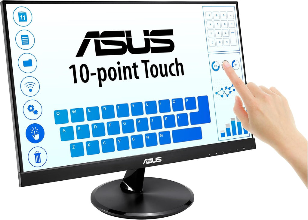 ASUS Monitor con Touch Screen VT229H 21,5' Full HD IPS HDMI Black