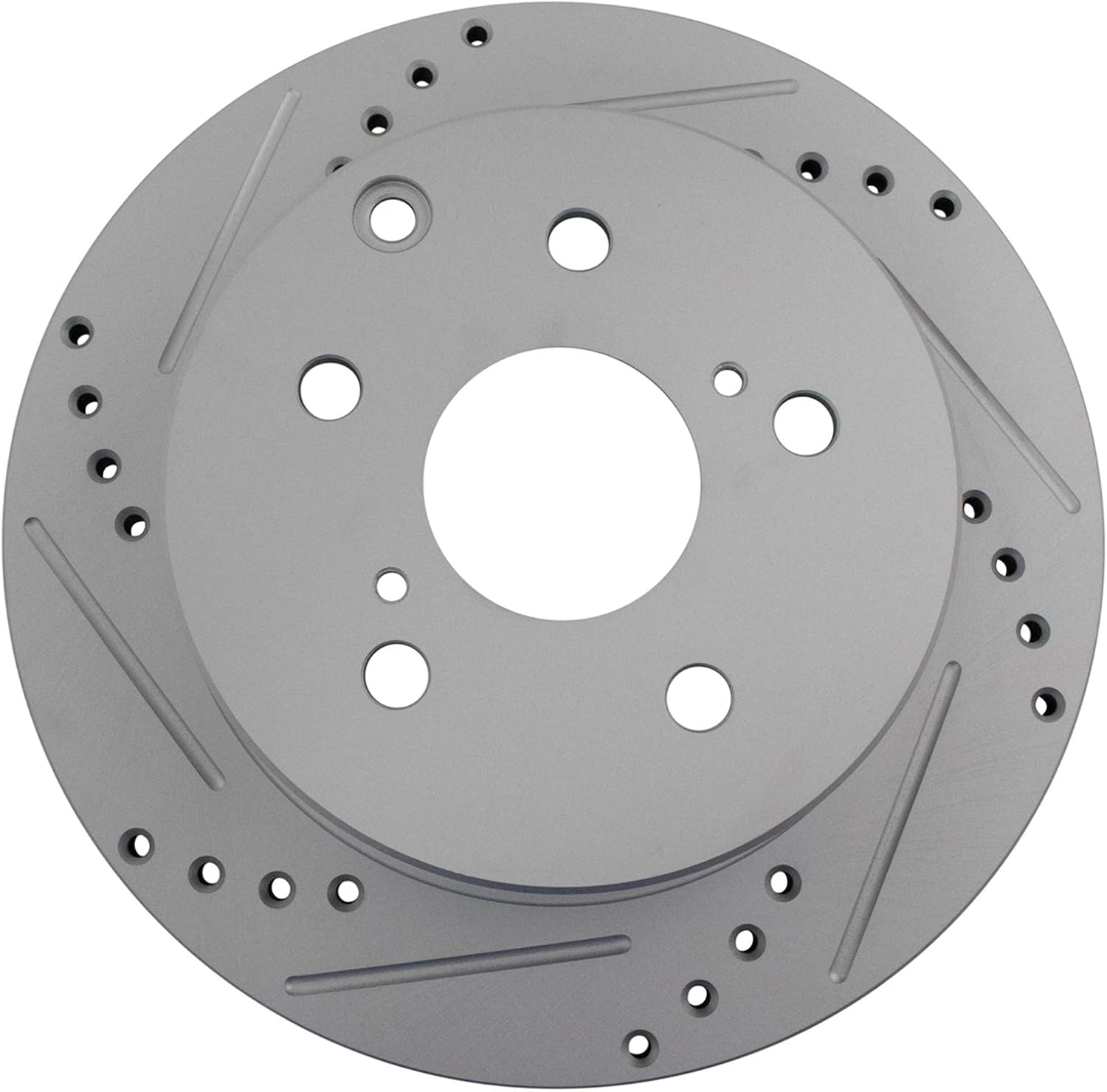TRQ Performance Front and Rear Brake Rotor Set G Coated Drilled and Slotted Compatible with 2010-2012 Lexus HS250h 2006-2018 Toyota RAV4