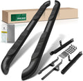 YHTAUTO 3 Inch Running Boards Side Steps Compatible with Honda CR-V 2012 2013 2014 2015 2016, SUV, Round Carbon Steel Black Powder, Cab Side Step Rails Off-Road Exterior Accessories, Set of 2