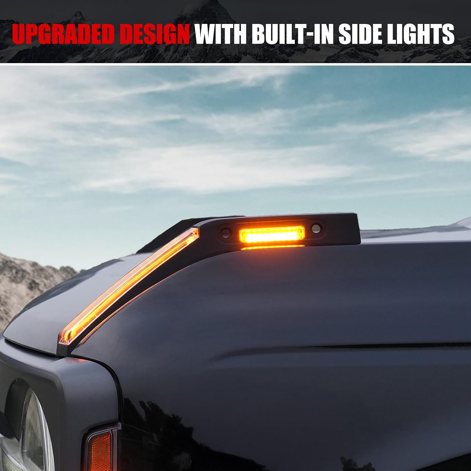 Mabett Trail Sight Light with Built-in Marker Lights for Ford Bronco 2026 2021–2025, Upgrade Hood LED Light Fit for Bronco Accessories 2/4-Door, Turn Signal and Marker Lighting