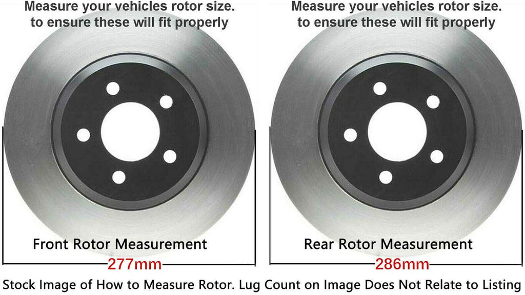 Detroit Axle - Brake Kit for 2008 2009 2010 Subaru Impreza 2.5i Brake Rotors and Ceramic Brakes Pads Replacement: 10.91' inch Front & 11.26' inch Rear Rotors