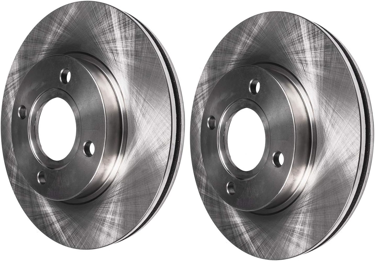 Detroit Axle - Front Brake Kit for Ford Focus 2000-2004 [Excludes SVT] Disc Brake Rotors Ceramic Brakes Pads Wheel Bearing Hubs Assembly [4-Lug ABS] 2001 2002 2003 Replacement