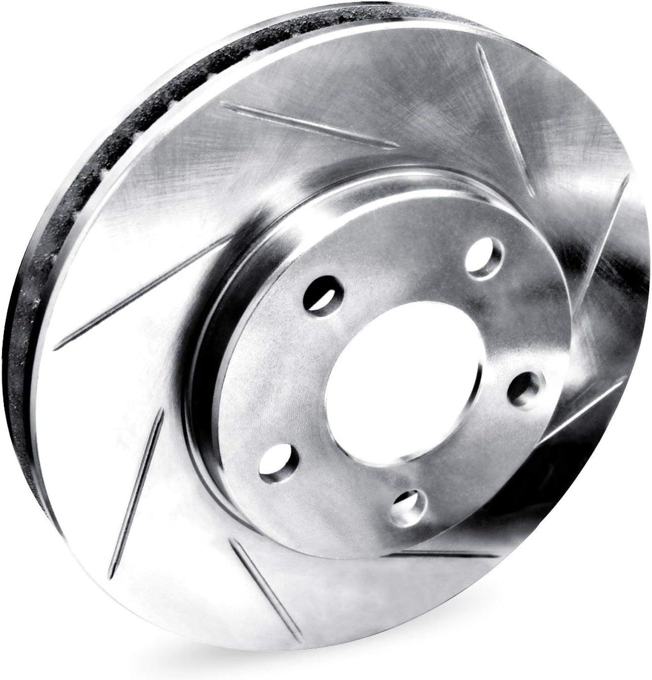 R1 Concepts Front Brake Kit Fits 2006-2011 Honda Civic| Ceramic Pads, Slotted Rotors| Hardware
