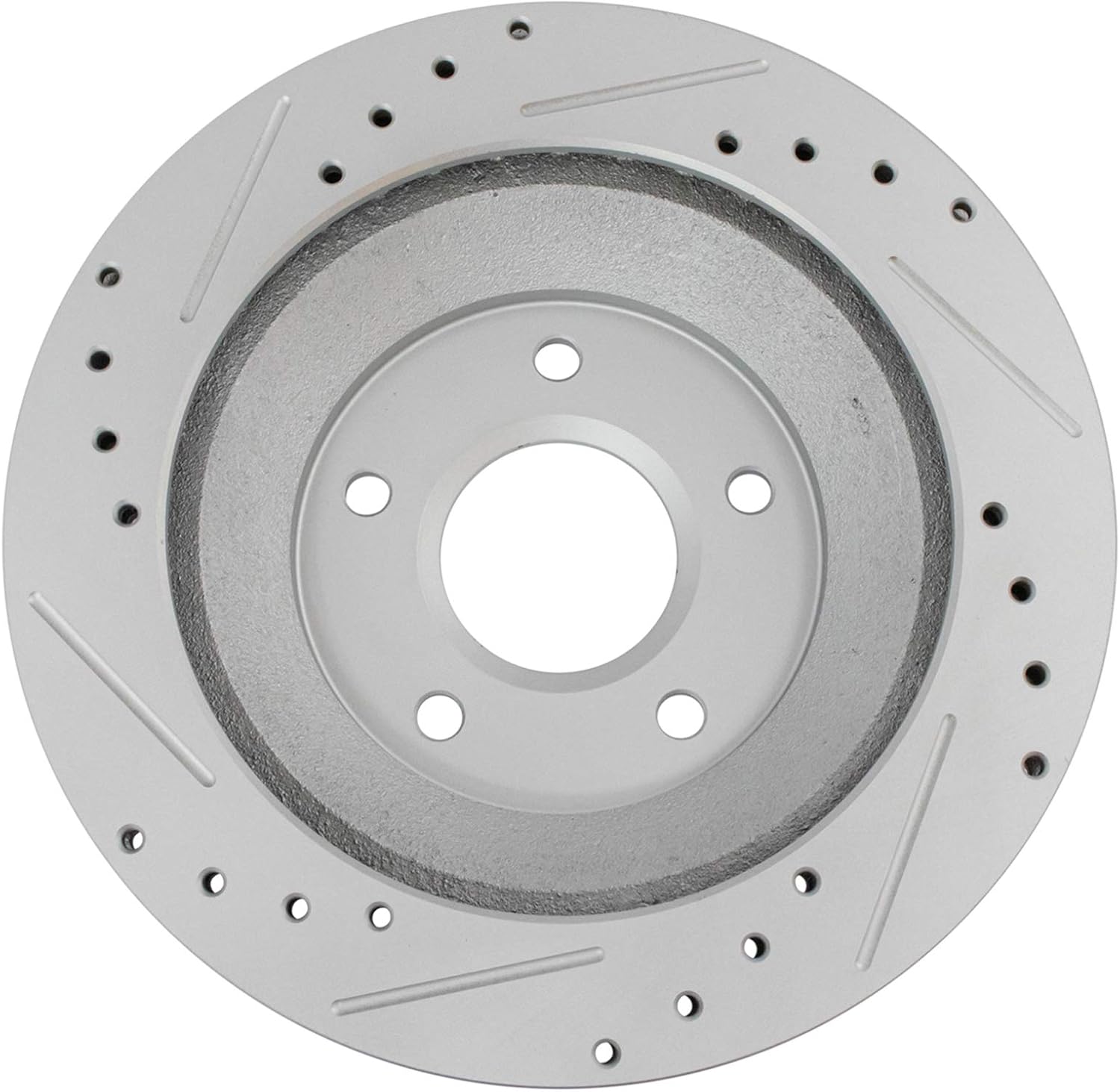 TRQ Performance Front and Rear Brake Rotor Set G Coated Drilled and Slotted Compatible with 1988-1996 Chevrolet Corvette