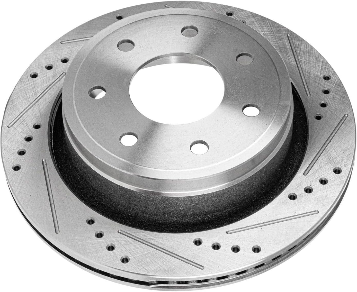 Detroit Axle - Rear Brake Rotors for 2012 2013 2014 Ford F-150 Lobo [7 Lug], Drilled and Slotted Disc Brake Rotors Replacement : 13.70' inch Rotors