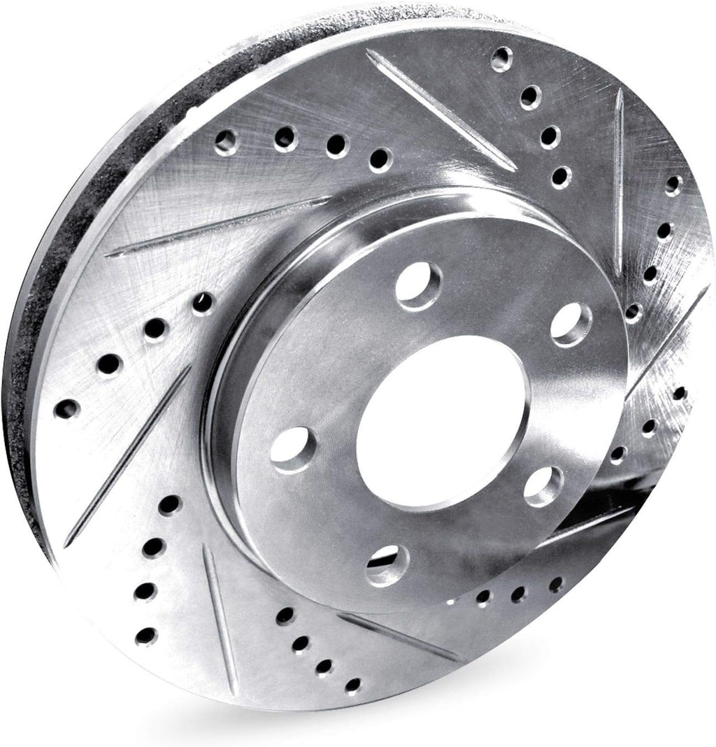 R1 Concepts Front Brakes and Rotors| Automotive Replacement Brake Kits| Front Semi-Metallic Brake Pads and Rotors Kit| Fits 2007 Acura CSX, 2002-2006 Acura RSX, 2006-2011 Honda Civic