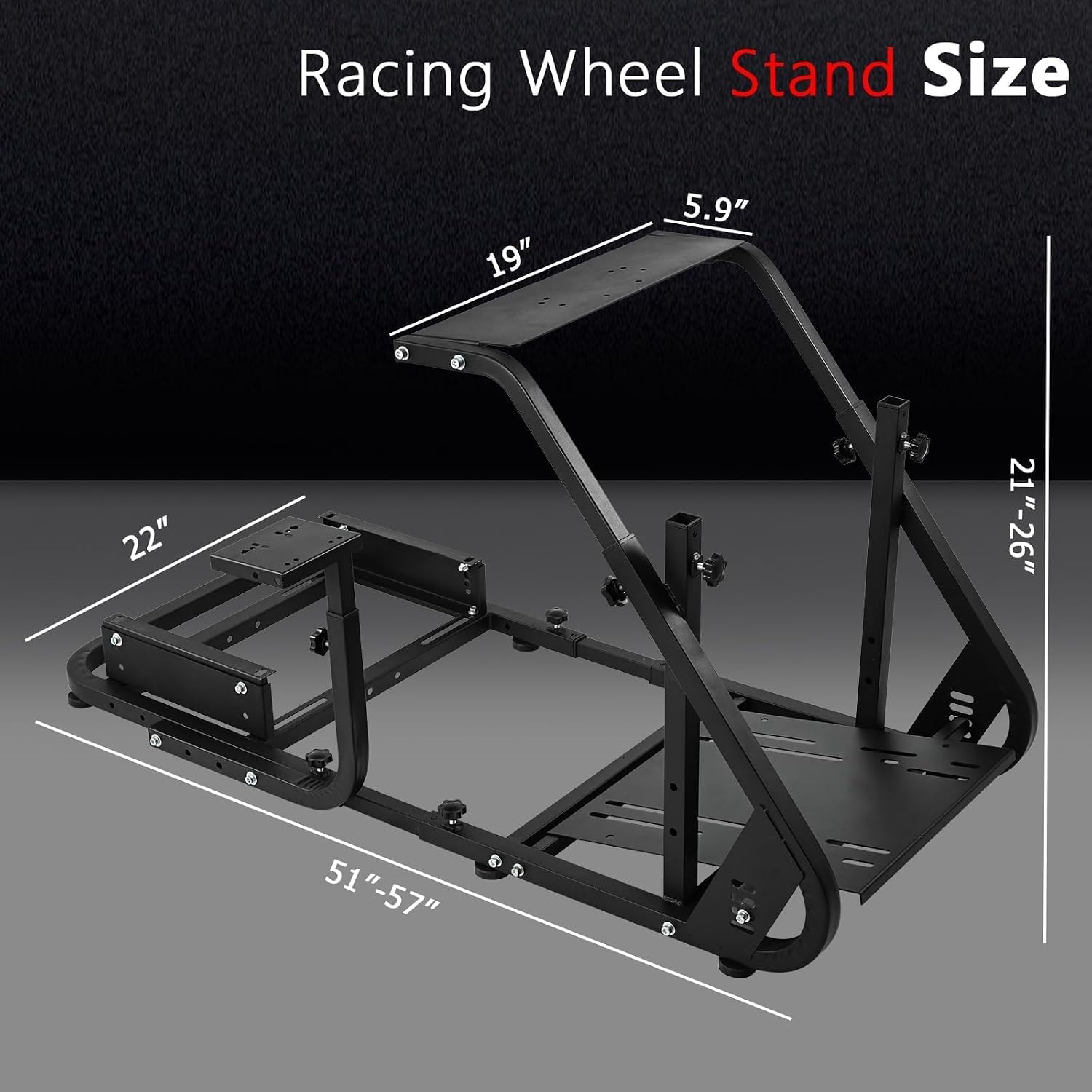 Hottoby Racing Simulator Cockpit Mountable Monitor Stand Adjustable Fits for Logitech G920 G923 G29, for Thrustmaster T80 T150, for Fanatec