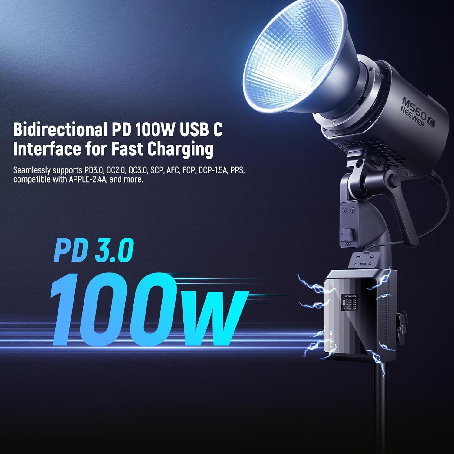 NEEWER Mini V Mount Battery PS099EP, 6800mAh 99Wh V Lock Battery with Two Way 100W PD Fast Charging, Dual USB C/D Tap/BP/USB A/Dual DC/OLED Screen for Camcorder Camera Monitor LED Video Light