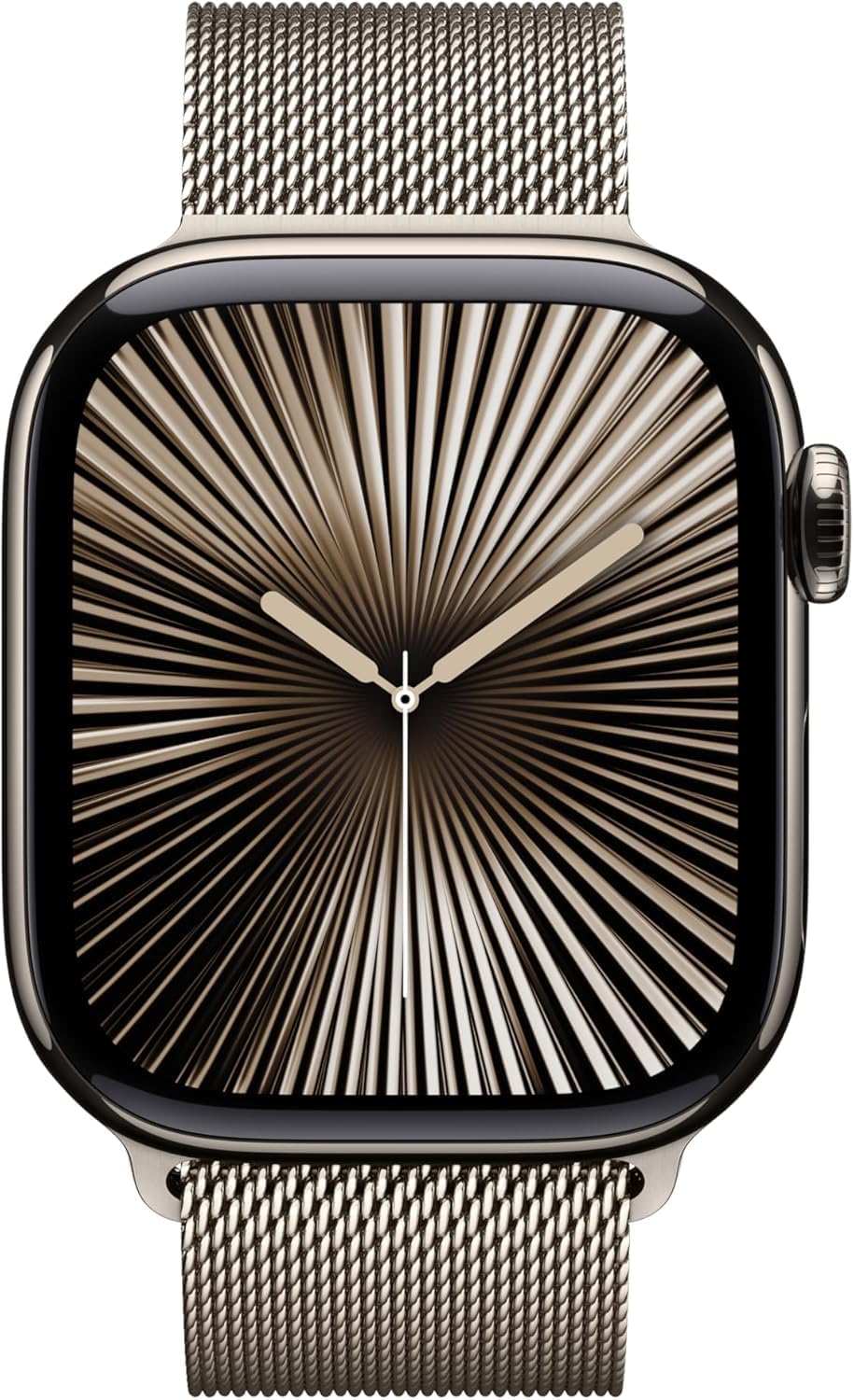Apple Watch Series 10 [GPS + Cellular, 42mm] - Natural Titanium Case with Natural Milanese Loop, S/M (Renewed)