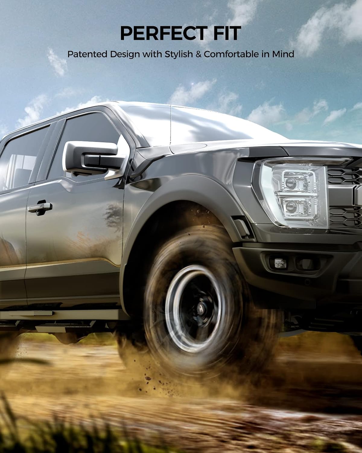 KYX Running Boards Compatible with 2019-2025 Dodge Ram 1500 Quad Cab(NOT for 19-25 Classic)，6 inches Drop Side Steps Ram Nerf Bars Truck Boards Step Rail