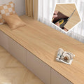 Waterproof Bay Window Cushion Cover, Window Sill Decor Protector Pad for Kitchen/Ledge Edge, Wood Grain Windowsill Mat with Non Slip Rubber Backed(200x60cm/79x24inch)