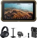 Atomos Ninja 5.2' 4K HDMI Recording Monitor with Atomos StudioSonic Professional Over-Ear Headphones (Black), Headphone Stand & Swivel and Tilt Adjustable Monitor Mount (Cold Shoe Mount) Bundle Kit