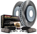PowerStop Front Brake Kit for Honda Civic 1993-95 | Honda Civic del Sol 1994-97 | Honda Fit 2007-08 - Ceramic Brake Pads + Semi Coated Rotors Replacement, SC694