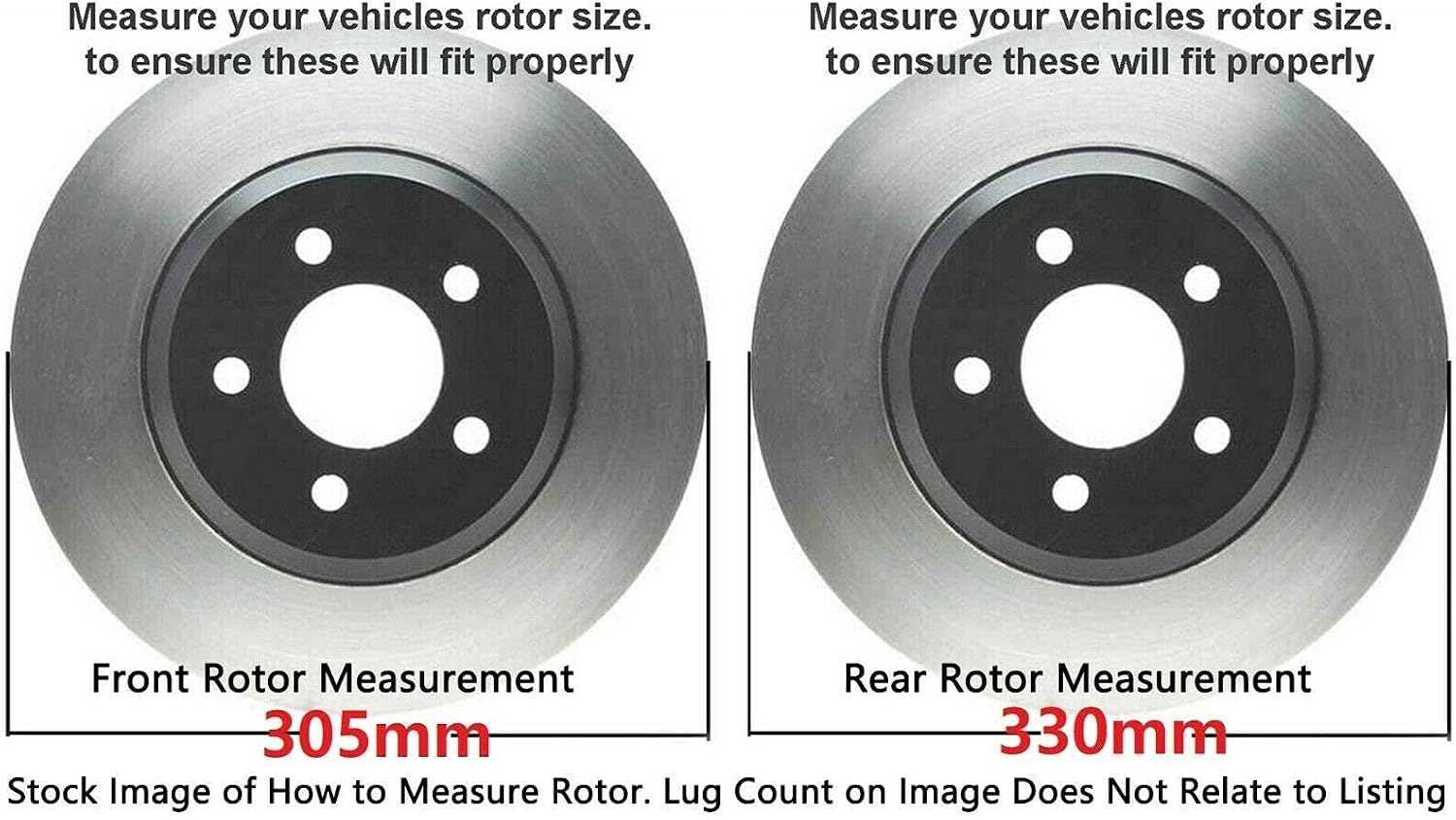 Detroit Axle - Brake Kit for Chevrolet GMC Silverado Sierra Avalanche Suburban 1500 Yukon Tahoe Escalade Disc Brake Rotors Ceramic Brakes Pads Replacement [12 inch Front and 12.99 inch Rear Rotors]