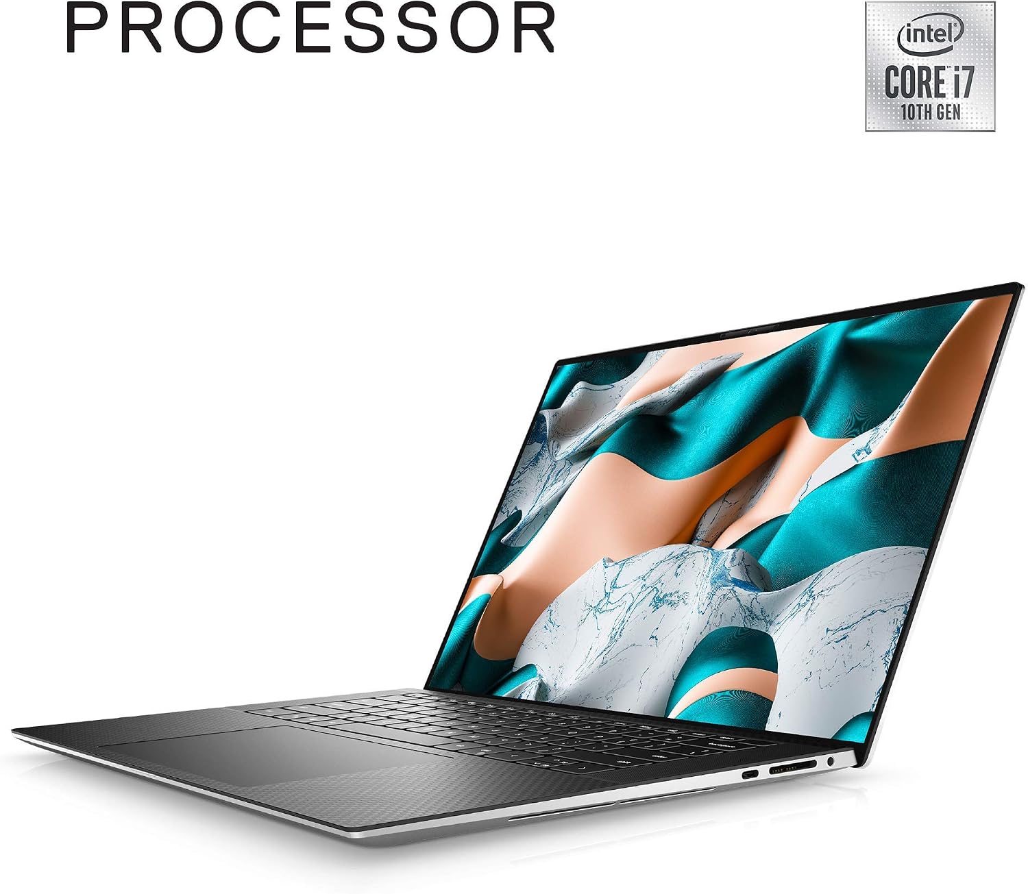 Dell XPS 15 9500 15.6 inches FHD i7-10750H 16 512GB SSD GTX 1650 Ti XPS9500-7002SLV-PUS (Renewed), Silver