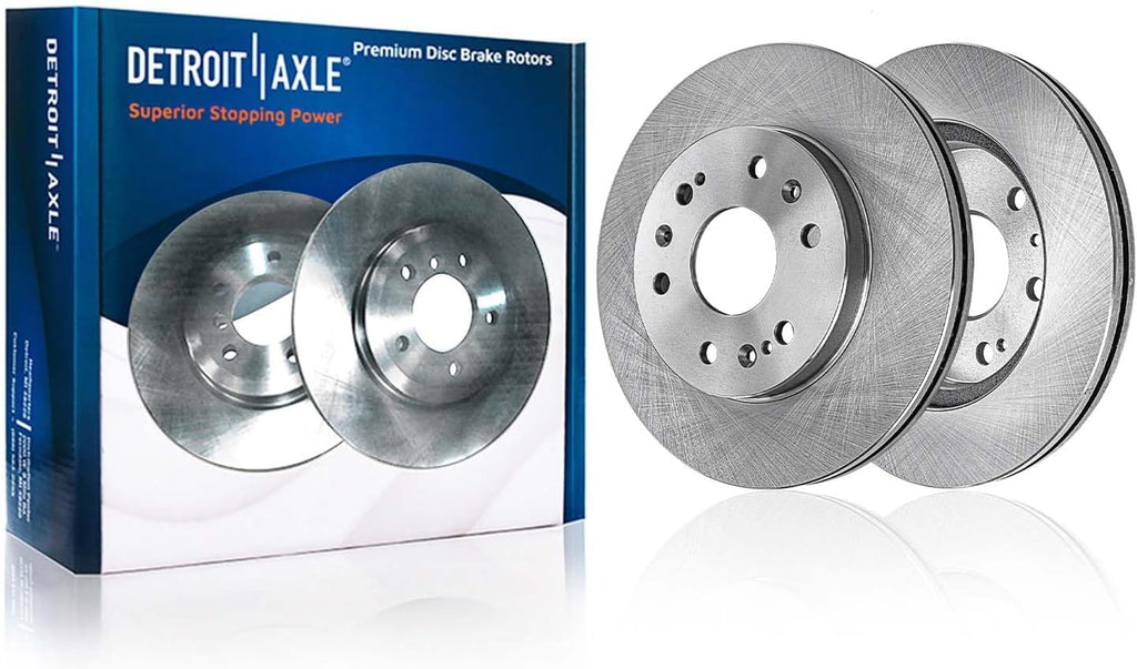 Detroit Axle - Brake Kit for Silverado Suburban Sierra 1500 Chevy Avalanche Tahoe GMC Yukon Cadillac Escalade ESV EXT, Front and Rear Disc Brake Rotors Ceramic Brake Pads Replacement