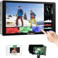 FEELWORLD P6XL 6 Inch Camera Monitor, 1200nit IPS Touch Screen 1920x1080 Built-in 3000mAh Battery Camera Field Monitor with Sunshade, Video Assist HDR Waveform Focus Peaking 3D LUT 4K HDMI