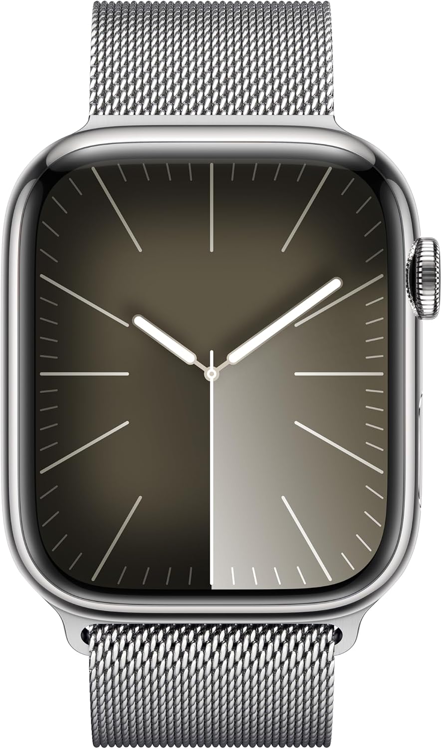 Apple Watch Series 9 (GPS + LTE) 45MM Stainless Steel Case Silver Milanese Loop (Renewed)