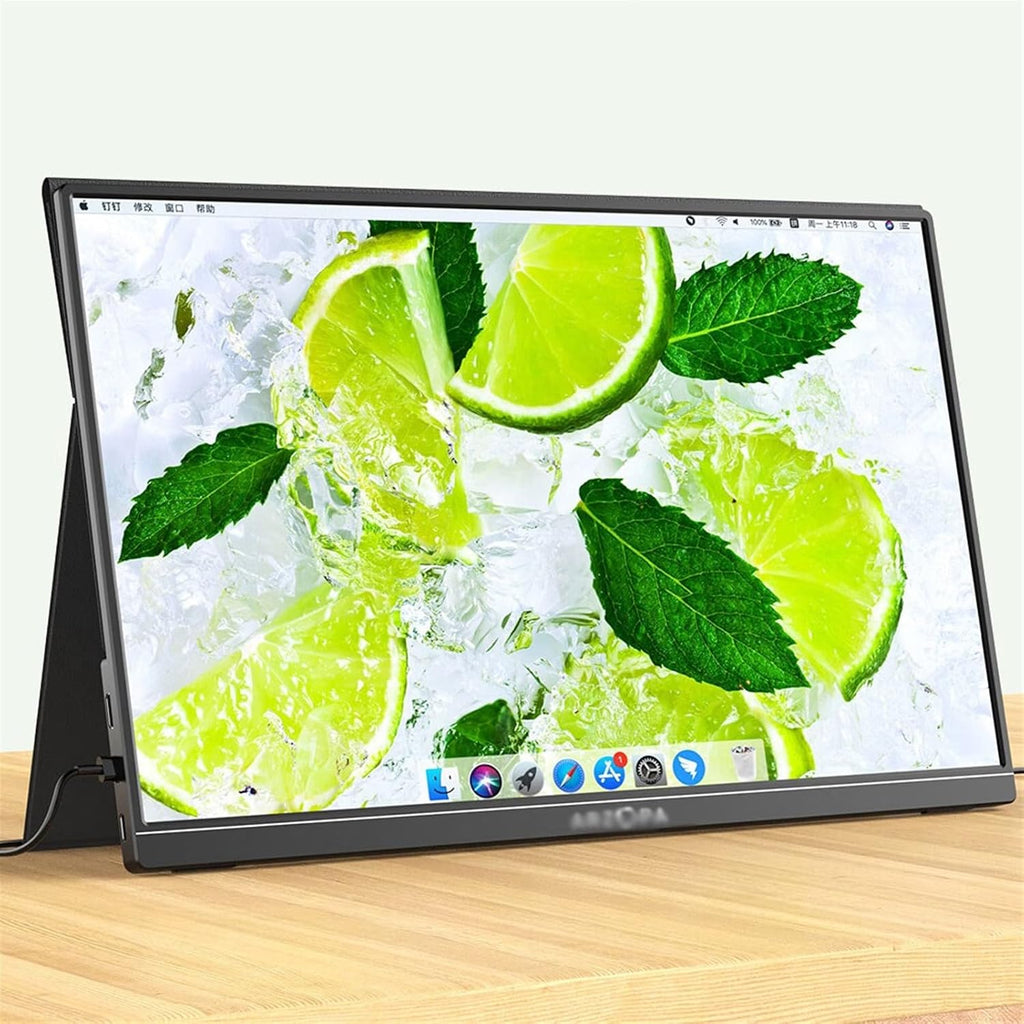 Portable Monitor for Laptop 17.3-inch IPS External Screen 60Hz Laptop Secondary FHD 1920 * 1080 Resolution Game Console Extension Portable Gaming Monitor